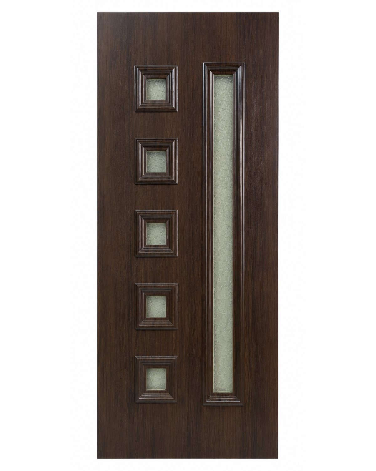 SK24T panel in dark walnut with the layout mirrored, studio photograph
